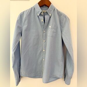 Abercrombie & Fitch Button Up Shirt Boys a&f preppy Uniform Shirt Size 15/16